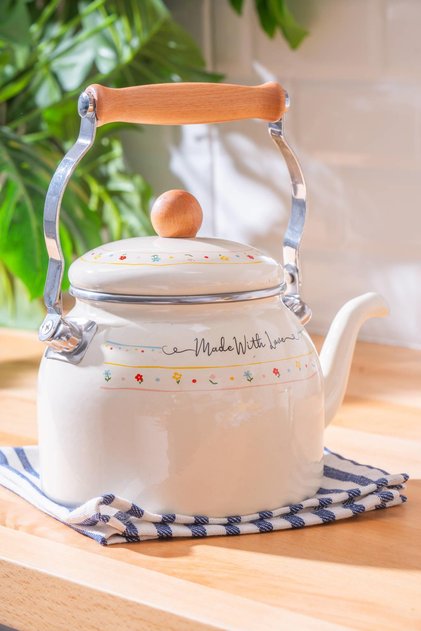 Made With Love Seri Lüx Emaye Kuğu Demlik